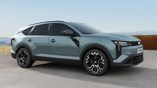Le Dacia Striker 2026, break crossover familial, vu de trois quarts avant