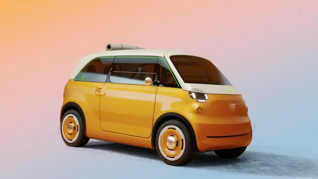 La Fiat Multiplina, concept de voiturette électrique quatre places dérivée de la Topolino, présentée au Mondial de Paris 2026