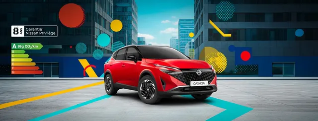 Nissan Qashqai série limitée Icon 2026, SUV compact vu de trois quarts avant