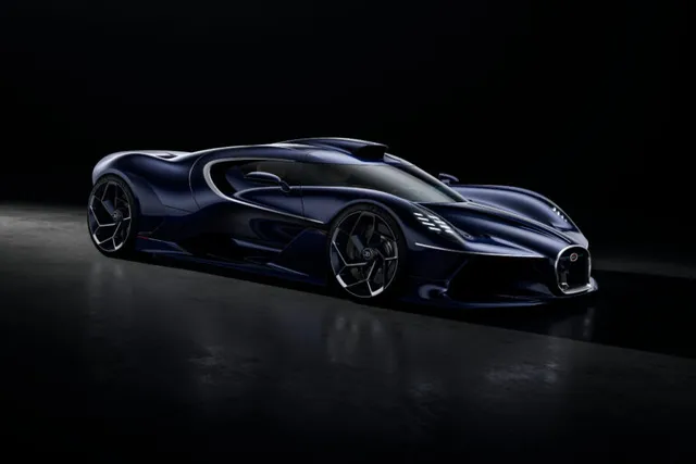 Bugatti Destrier, hypercar unique bleu Sapphire Celeste dérivée de la Bolide